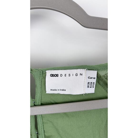 ASOS Curve Embellished Floral Lattice Detail Maxi Dress Womens Plus Size 22 New - Picture 8 of 11